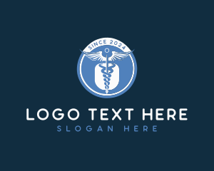 Wings - Medical Doctor Caduceus logo design