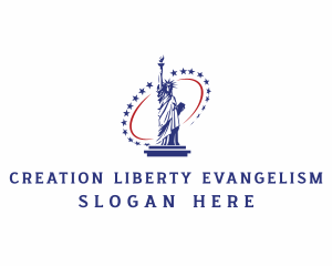 Statue of Liberty USA logo design