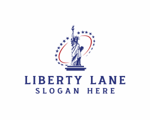 Statue of Liberty USA logo design