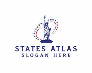 Statue of Liberty USA logo design