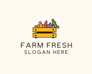 Fresh Vegetable Harvest logo design