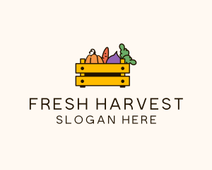 Fresh - Fresh Vegetable Harvest logo design