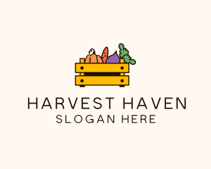 Fresh Vegetable Harvest logo design