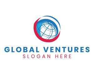 Overseas - Modern Globe Company logo design