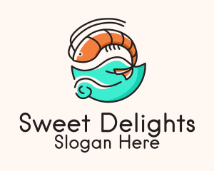 Ocean Seafood Shrimp  Logo