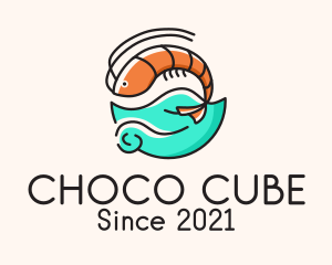 Ocean - Ocean Seafood Shrimp logo design