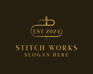 Alteration - Needle Alteration Dressmaking logo design