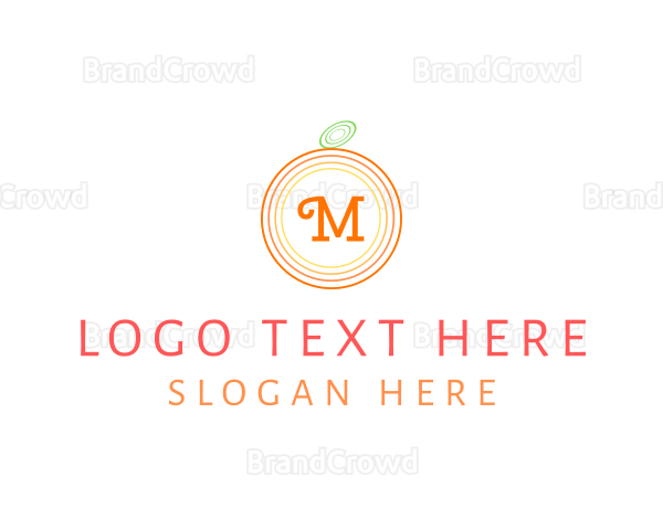 Orange Fruit Fresh Citrus Logo