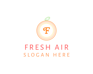 Orange Fruit Fresh Citrus  logo design