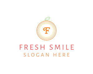 Orange Fruit Fresh Citrus  logo design