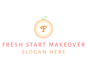 Orange Fruit Fresh Citrus  logo design