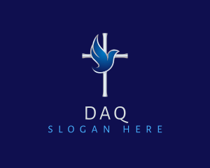 Holy Dove Cross Logo