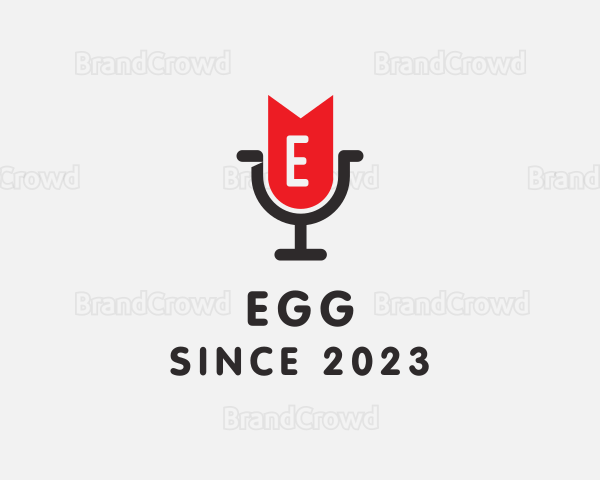 Microphone Bookmark Podcast Logo