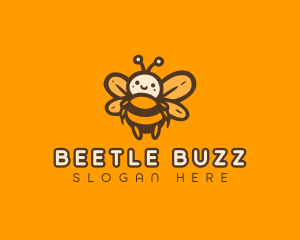 Cute Honey Bee logo design