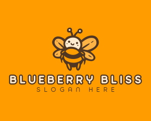 Cute Honey Bee logo design