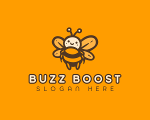 Cute Honey Bee logo design