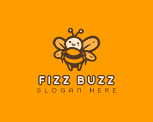 Cute Honey Bee logo design