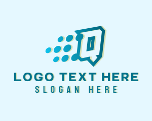 Communication - Modern Tech Letter Q logo design