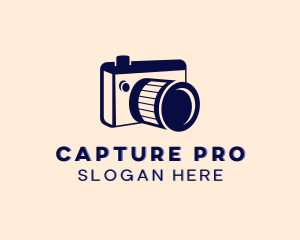 DSLR Camera Lens logo design