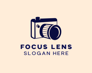 DSLR Camera Lens logo design