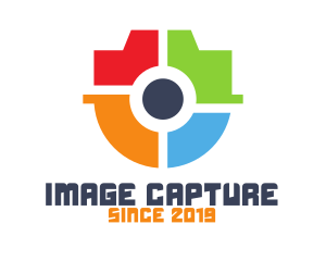 Capture - Colorful Surveillance Shield logo design