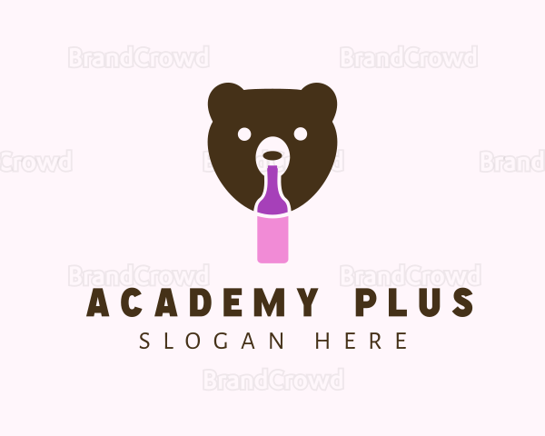 Bear Liquor Bottle Logo