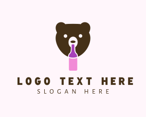 Liquor - Bear Liquor Bottle logo design