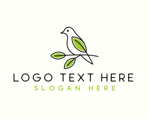 Animal - Bird Leaf Nature logo design