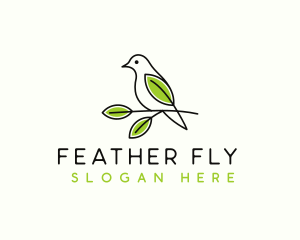 Bird Leaf Nature logo design