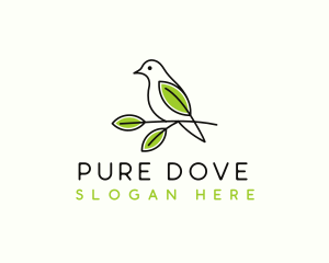 Bird Leaf Nature logo design