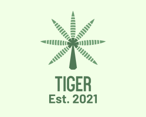 Cbd - Cannabis Leaf Radar logo design