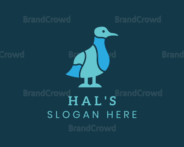 Ocean Seagull Bird Logo