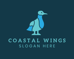 Seagull - Ocean Seagull Bird logo design