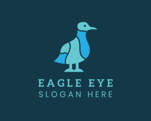 Ocean Seagull Bird logo design