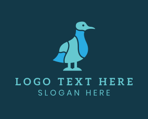 Bird Watcher - Ocean Seagull Bird logo design