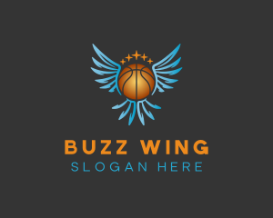 Wings Basketball Varsity logo design