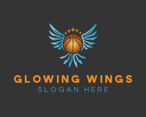 Wings Basketball Varsity logo design