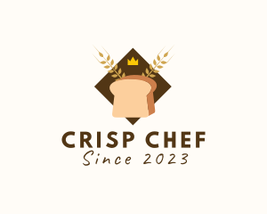 Crown Wheat Bread logo design