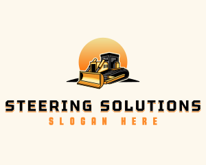 Excavator Industrial Machinery  logo design