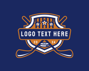 Hockey Puck - Hockey Sports Club logo design