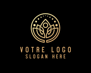 Gold Wellness Yoga Logo