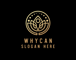 Gold Wellness Yoga Logo