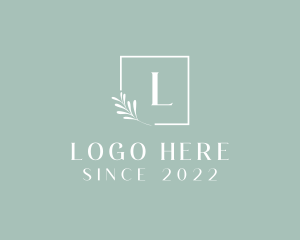 Esthetician - Organic Beauty Boutique logo design