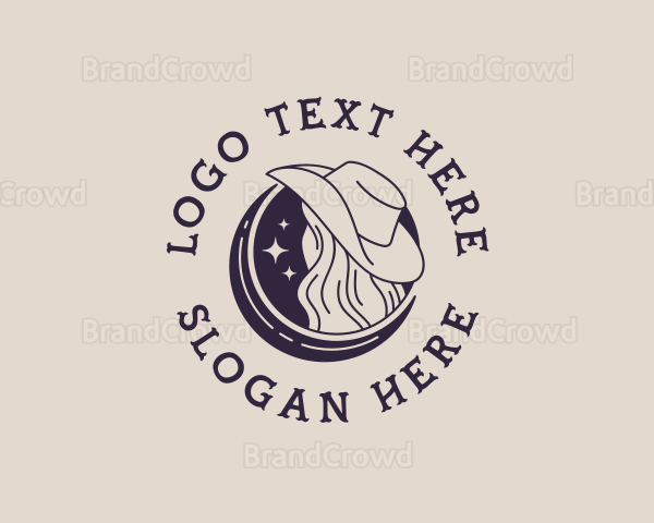 Cowgirl Moon Hat Logo