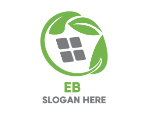 Internet - Green Leaves & Squares logo design