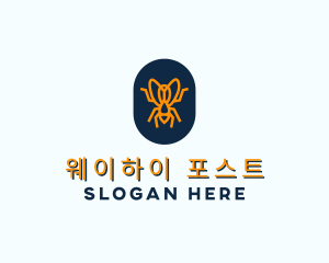 Orange Fly Badge logo design