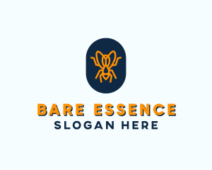 Orange Fly Badge logo design