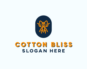 Orange Fly Badge logo design