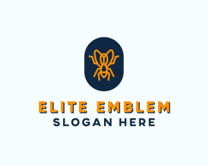 Badge - Orange Fly Badge logo design