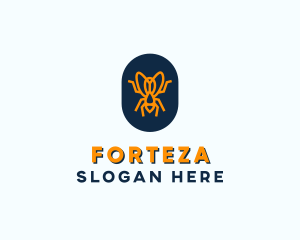 Orange Fly Badge logo design